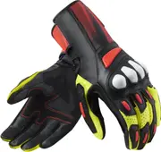 Revit Metis 2 Motorcycle Gloves, black-white-red, Size 2XL for Men Black White Red