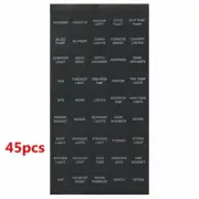 Rocker Switch Toggle Panel Decals Label Stickers For Car Boat Marine7 45pcs (for: Nissan)