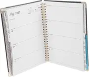 Yearly Planner Monthly Scheduler Large Notebook for Work School Wire Bound 2025-2026
