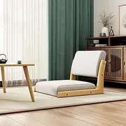 Uandhome Floor Chair,Meditation Floor Chair, Living Room Chair Floor Seat, Portable Legless Chair,Lazy Sofa for Bay Window Meditation Reading, Living Room, Bedroom Chair with Cushion