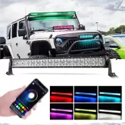Auxbeam 5D 32"inch 180W RGB Led Work Light Bar For Jeep Wrangler JL JK TJ CJ YJ