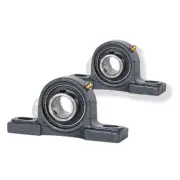 [2-Pack] UCP212-36 Cast Iron Pillow Block Bearing Housed Unit [2-1/4 in Bore]