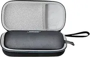 Hard Case for Bose SoundLink Flex Portable Speaker with Mesh Pocket for USB Type C Cable Charger (Black and Grey)