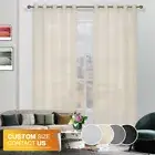 Curtain Wonderland Milky Sheer Eyelet Curtain Panel White/Black/Grey/Natural