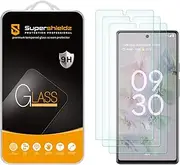 Supershieldz (3 Pack) Designed for Google Pixel 6a Tempered Glass Screen Protector, Anti Scratch, Bubble Free