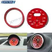 1pcs Red Dial Clock Gauge Sport Chrono For 911 Cayenne Panamera Boxster Cayman
