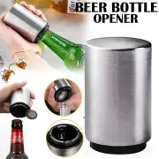 Magnetic Automatic Beer Bottle Cap Opener Stainless Steel Push Down Opener AUS