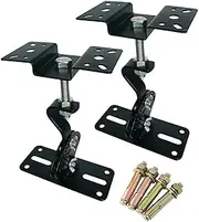 SPS-506D Ceiling Speaker Mounts,Vertical 90° Horizontal 360° Adjustment,Hold up to 100lbs, Speaker Ceiling Mount Bracket Compatible with Most 8" 10" 12" 15" Speakers. (2 Packs Black)