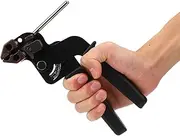 Stainless Steel Cable Tie Gun, Automatic Metal Zip Ties Tool with Adjustable Tension, One Hand Use, Metal Steel Zip Tensioner for Cable Ties
