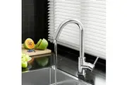 Cefito Kitchen Mixer Tap Mixer Round Sink Faucet Basin Laundry Chrome