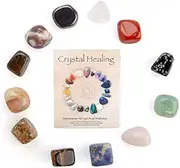 Crystal Healing Spiritual Wellness Kit Gemstones Mixed Bulk Crystals 12 Stones