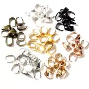 50pcs Pendant Clips Pinch Bail Clasps Buckle Charm Necklace For Jewelry Making
