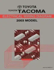 2003 Toyota Tacoma Wiring Diagrams Schematics Layout Factory OEM