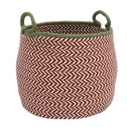Colonial Mills Kringle XMas Floor Basket 18x18x16", Candycane Red - KR98A018X016