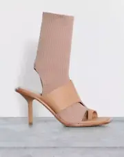 Dion Lee Open Toe Heel W/ Knit Sock