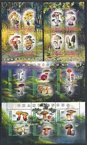 Mini Sheet Set (7) Funghi Champignon Look 2 Scan