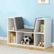 1X Keezi Kids Bookshelf Bookcase Toys Box Shelves Storage Container Children