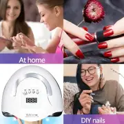 UV LED Nail Lamp, 180W Fast Nail Curing Lamps UV Nail Dryer Gel Polish With Nail