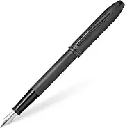Cross Townsend PVD Micro-knurl Fountain Pen, Fine Nib - Black