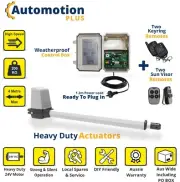 Swing Gate Motorised Kit DC Powered with Internal Transformer ✔4 Remote Controls