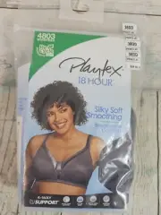 NWT Playtex Women's 38DD 18 Hour Silky Soft Smoothing Wireless Bra 4803