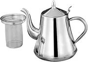 Stainless Steel Strainer Teapot Kettle Pot Long Spout Sealing Lid 2000ml