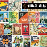 Re-marks Vintage Atlas 1000 Piece Jigsaw Puzzle