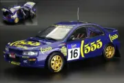 Model Car Scale 1:18 SunStar Subaru Impreza 555 Hong Kong-Bejing Rally