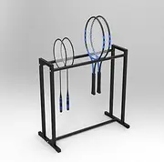Tennis Racket Storage Rack, Badminton Racket Display Stand for Kindergarten School, Mobile Rack