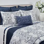 Ann Gish Faux Linen Coverlet Set, Queen