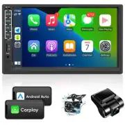 Double Din Car Stereo with Dash Cam&Camera, Apple Carplay&Android Auto, 7 Inc...