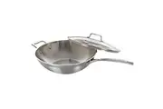 Baccarat iconiX Stainless Steel Wok with Lid & Helper Handle 32cm