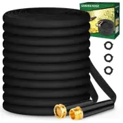 Garden Hose 50ft, Non-Expanding, Lightweight, Leak-Proof Metal interface, No-...