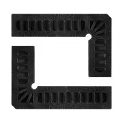 2pcs Positioning Squares Right Angle Clamp 80x50mm 90 Degree Corner Clamp, Black