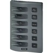 Blue Sea 4307 WeatherDeck; 12V DC Waterproof Switch Panel - 6 Position