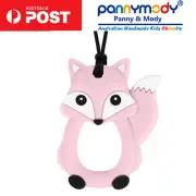 Children Chewelry Pink Fox Sensory Chew Necklace Autism chewy Necklace ADHD ASD