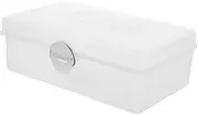 Gatuida Portable Mahjong Storage Box with Lid for Game Travel Friendly Plastic Organizer for Home and Gatherings