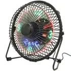 Fan Cooling Fan Desktop Mini Desktop LED Fan USB LED Clock Cooling Fan