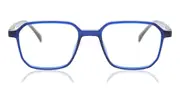 Square Full Rim Plastic Men's Glasses Blue, Size 49 - Lenses Included - Private Health Rebate - Blue Light Block Available - Arise Collective