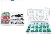 60 PCS 9 Sizes Gasket Air Conditioning System Seal Kit, 270 PCS 18 Sizes A/C O Ring Seals Rubber O-Rings