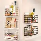 Wall Mounted Seasoning Storage Rack Spice Storage Draining Shelf Bathroom
