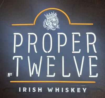 Proper Twelve Irish Whiskey LED Lighted Sign - NIB
