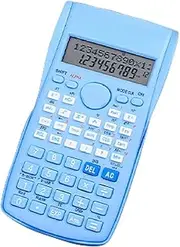 12 Digit Mini Calculator, Scientific Calculator with 240 Functions, Multifunction Large Display with Sliding Hard Cover, Easy to Use for Students (Blue)