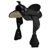 Abetta Org Round Skirt Saddle Youth 12 Black