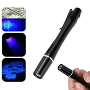 Mini Uv 395Nm Inspection Pen Torch Ultra Violet Flashlight Pocket Lamp Fluoresce Head Torches