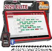 LAUNCH X431 PRO3S+ V5.0 High-End Scanner, 2025 Upgrade Topology Mapping, ECU Coding, Bidirectional Control, 55+ Service, Full System, CANFD and DOIP, HD Trucks Diagnose, DBSCar VII VCI 2-Year Update