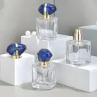 30ml Refillable Perfume Atomizer Empty Square Glass Spray Bottle Container Clear
