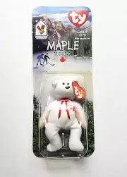 Maple The Bear McDonald's Ty Beanie Baby With Errors 1993 Oakbrook