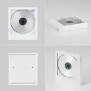 KM5 Bluetooth CD player Instant Disk Audio-CP1 White ‎CP1-001W