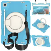 MCC Kids Shockproof Strap Samsung Galaxy Tab A9+ Plus 11" X210 Case Cover Ring [Sky Blue]
